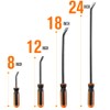 REXBETI Pry Bar Set, Heavy Duty Pry Bar 4-Piece Mechanic