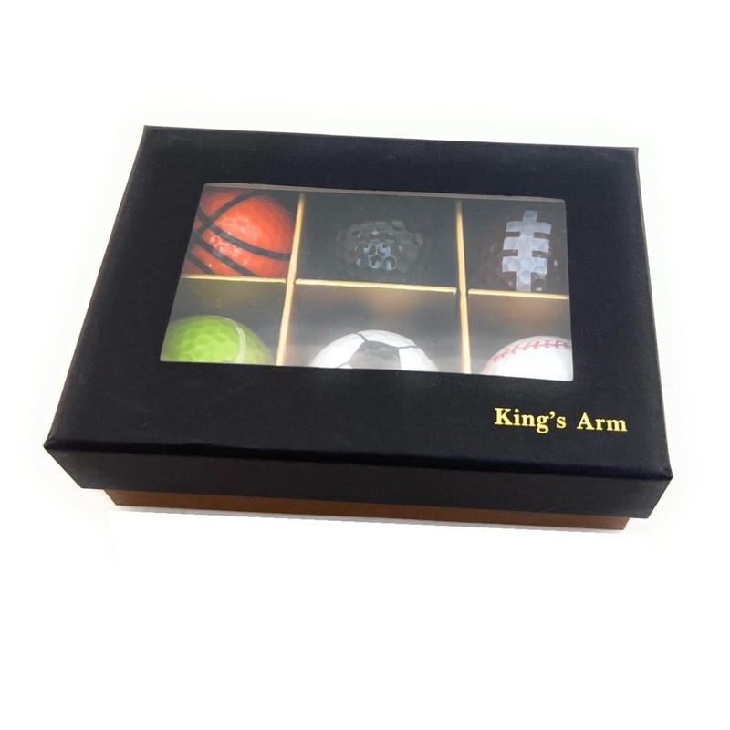 King's Arm Golf Balls Set of 6 Funny Unique Present