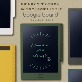 Kingjim Electronic Memo Pad Boogie Board, Navy, Size (W x D x H): 4.1 x 0.2 x 5.2 inches (10.5 x 0.55 x 14.8 cm), BB-14 Nei