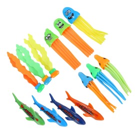 BESPORTBLE 1Set Diving Set Underwater Sinking for Pool Fun Includes Sharks Seaweed Octopuses Jellyfish for Diving Activities