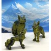 Unbranded 3pcs 3d Printed Wolf, Black & Gold Articulated Wolf