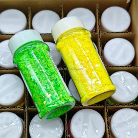 High Flash Spring Chunky Glitter Wholesale s 24 Colors Powder for Craft Epoxy Resin Tumbler Snow Globe Nail Artcolor: Set21-12 mix colors/ Chunky Glitter