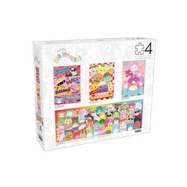 Buffalo Games - Squishmallows - Squishmallow Party Pack - Multipack for Adults Challenging Puzzle Perfect for Game Nights - Finished Size Varied
