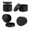 24 Pieces 4 Oz Black Candle Tins,4oz Candle Jars Candle