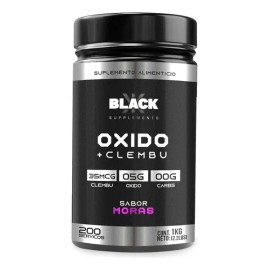 Black Supplements Oxido Nítrico + Clembu 1kg Pre Entreno