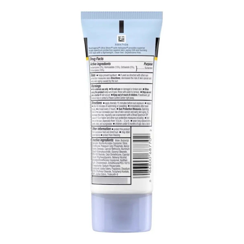 Neutrógena Bloqueador Protector Solar Facial Pieles Grasas Spf Ultra Sheer