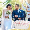 6 Set Wedding Confetti Cone Holder Box Each Includes 30