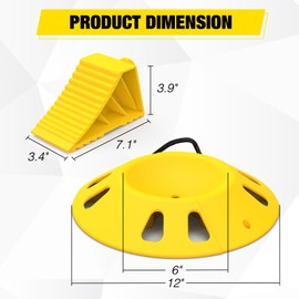 Nilight Trailer Wheel Chocks and Wheel Dock Kit - Prevents Trailer Wheel Sinking, Accessories for Boat Trailer Travel Campers, and RVs