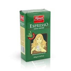 Espresso Ground Coffee (Franck) 250g, GREEN PKG