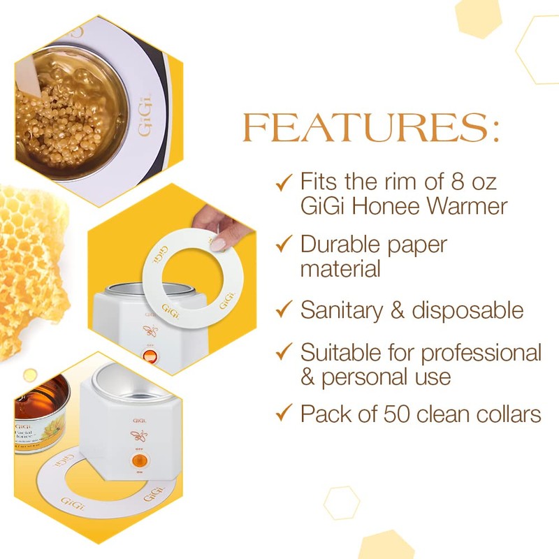 GiGi Clean Collars for 8 oz Wax Warmers – Disposable