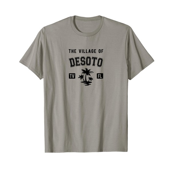 The Village of DeSoto Classic Style Palm Trees Design T-Shirt