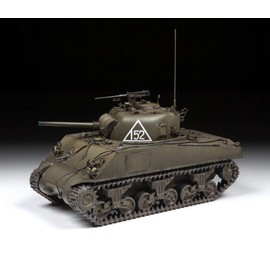 Zvezda 530003702 Vehicle 1:35 M4A2 Sherman (75 mm) Medium US WWII, Model Kit, Plastic Kit, Assembly Kit, Detailed Replica, Red