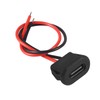 XIITIA 8pcs Type-C Female Chassis Waterproof 2P Solder Wire Type