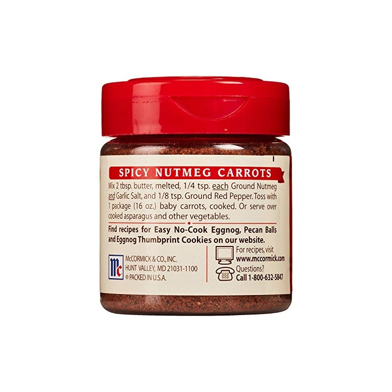McCormick Ground Nutmeg, 1.1 oz, 3 pk