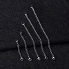 10Pcs Stainless Steel Necklace Extender Chain Links, Silver Necklace Extenders