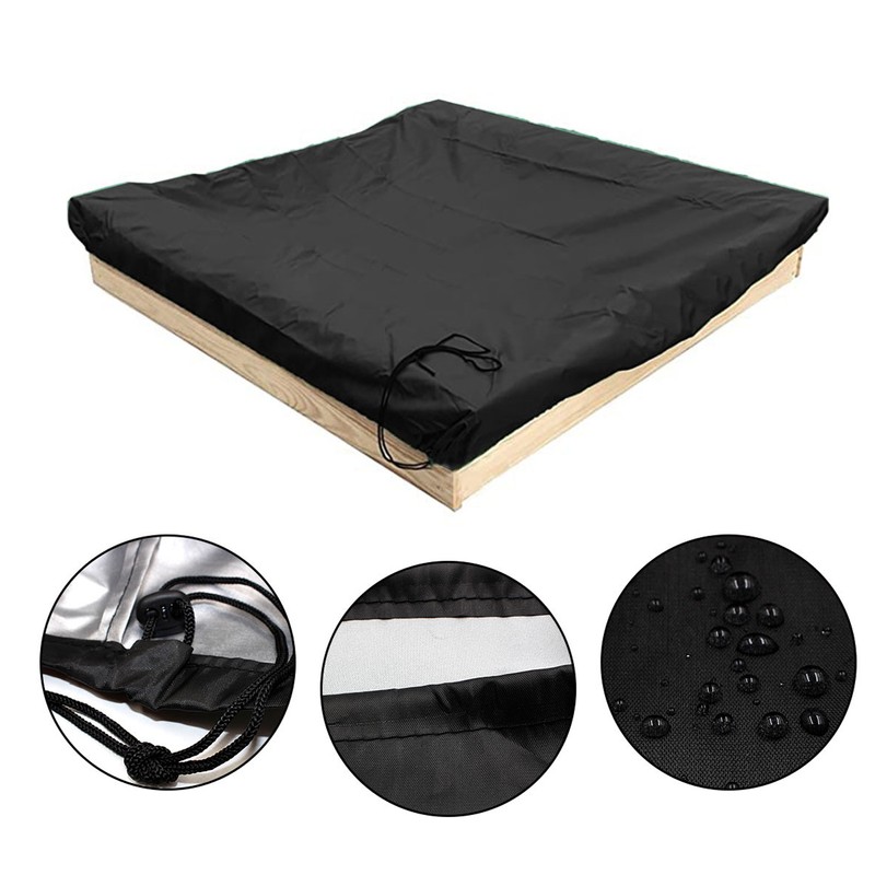 Sandbox Cover with Drawstring Square Dust Proof Anti UV Waterproof