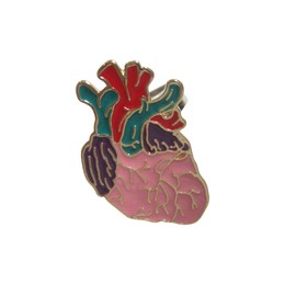 Kiola Designs Colorful Flat Anatomical Heart Adjustable Size Fashion Ring