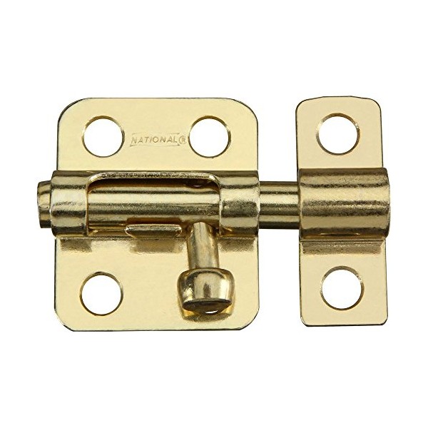 National Hardware N151-266 V833 Window Bolt in Brass,2 Inch