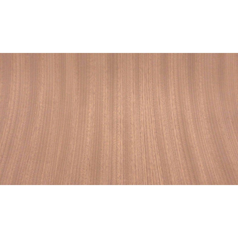 Sapele Ribbon Mahogany Wood Veneer 24" x 24" on Wood