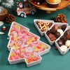 Angoily 2Pcs Christmas Tree Shaped Dish Plate, Christmas Tree Plates