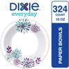 Dixie Paper Bowls, 10oz, Dessert or Light Lunch Size Printed