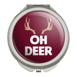 Oh Deer Compact Travel Purse Handbag Makeup Mirror