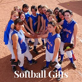 Softball Hair Accessories, Girls Softball Hair Ties, for Softball Player and Softball Teams