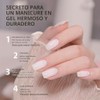GAOY- Esmalte de uñas en gel rosa claro transparente, 16
