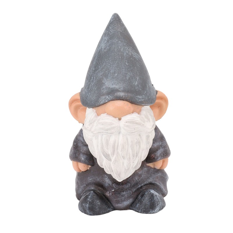 Garden Gnome Resin Structure Stable Bottom Retro Style Gnome Figurine