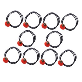FOMIYES 10 Pack Stretch Hair Ties Creative Fruit Hair Rope Simple Design for Girls for Daily Styling Random Style