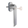 SCHÜCO VarioTec Lockable Window Handle in Aluminium / Silver, Stainless
