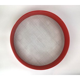 Tredoni 33cm/13" Couscous Sieve Strainer Industrial Size - Plastic Sieve Sifter, Stainless Steel 3mm Mesh, Multicolor