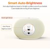 Reacher Auto-Dimmable Alarm Clock White Noise Machine with Night Light,