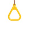 Yellow Plastic Gymnastics Rings with Adjustable Ropes