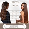 ShowJarlly Tape-In Real Hair Extensions, 20 Pieces, 60 cm, Chestnut