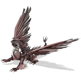 Piececool Black Dragon King 3D Metal Model Building Kits with DIY Tools Set, Challenging 3D Metal Puzzles for Family Time, Great Christmas Birthday New Year Gifts