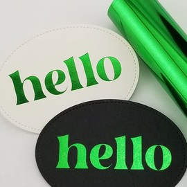 Deco Foil Hot Foils 5 in x 15 ft Roll - Lucky Green - Use with Hot Foil Systems, Plates and Dies