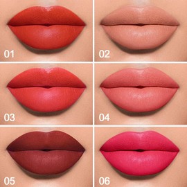 Rara Organic Wine Lip Tint Set, Multi color Six-Piece Pack Lip Gloss 6 pieces Set, 5ml Each