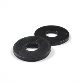 Ajile Large Plastic Washer Polymer Washer DIN9021 Insulating Polyamide PA Black for 6 mm M6 Metric Thread Screws - 50 Pieces - RLA106x50-FBA