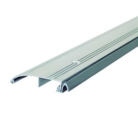 M-D Building Products 08433 3-1/2 in. x 5/8 in. x 36 in. Silver Aluminum and Vinyl Heavy Duty Low-Profile Outswing Door Threshold