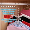 8 Pack Metal Space Saving Hangers, Stainless Steel Space Saver