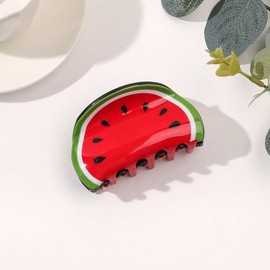 Fruit Hair Claw Grab Clip Hair Clip Vegetable Strawberry Watermelon Shark Female Hair Clips for Women, Claw for Thick, Hair Accessories, Clips and Barrettes