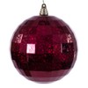 Vickerman 8" Burgundy Mirror Mercury Ornament.