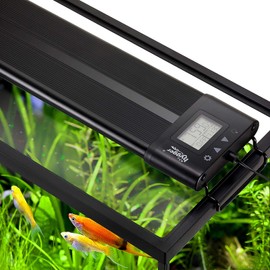 hygger Auto On OFF 36-42 Inch LED Aquarium Light Extendable Dimable 7 Colors Full Spectrum Light for Freshwater Planted Tank Build in Timer Sunrise Sunset