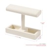 Papten J00301 Watch Stand, For 2 Pieces, Microfiber, Luxury, Stylish,