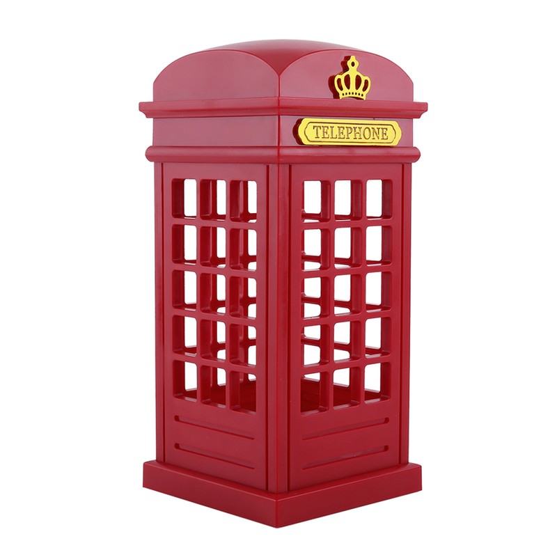 Creative Retro Classic Telephone Booth Night Light Touch Sensor Dimmable