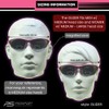proSPORT Bifocal Reader Sunglass Pink Smoke +2.50 Safety Z87 Smaller