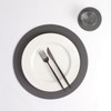 Vacavaliente Coaster, Recycled Leather, Grey