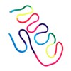 Jiawu Durable Rainbow Gymnastics Rope for Artistic Gymnastics, Nylon Competition