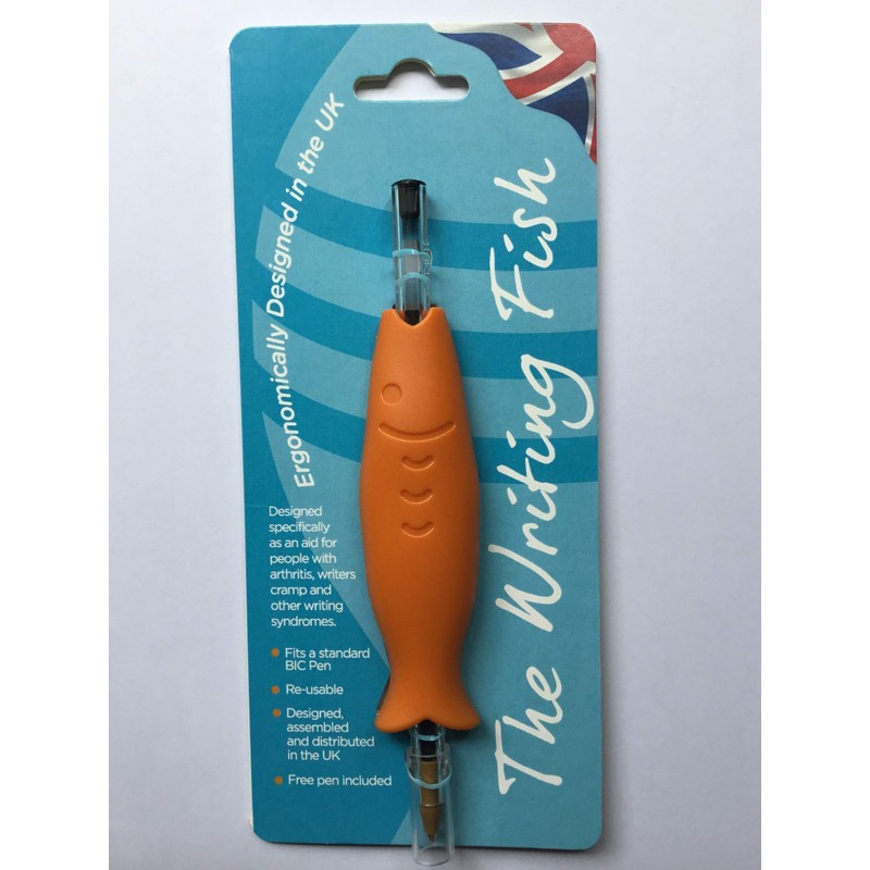Penline THE WRITING FISH. Grip ergonomically designed in the UK